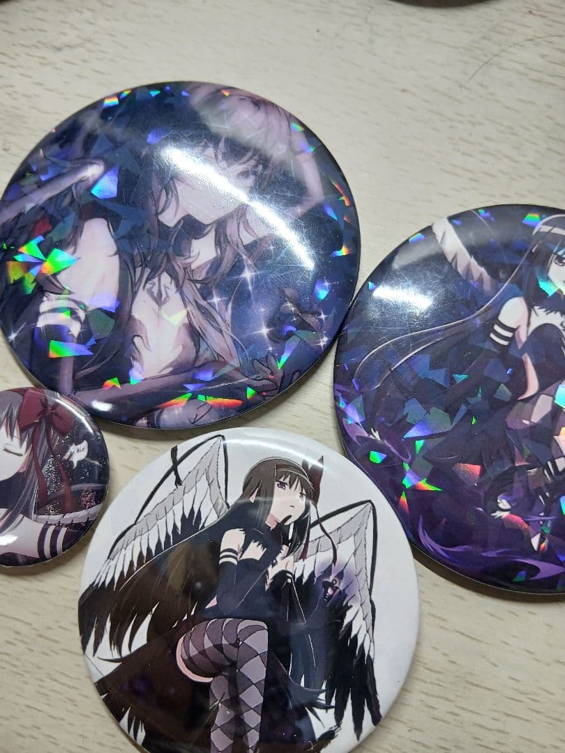 魔法少女まどか☆マギカ 暁美ほむら 悪魔ほむら 缶バッジ 75mm 3点