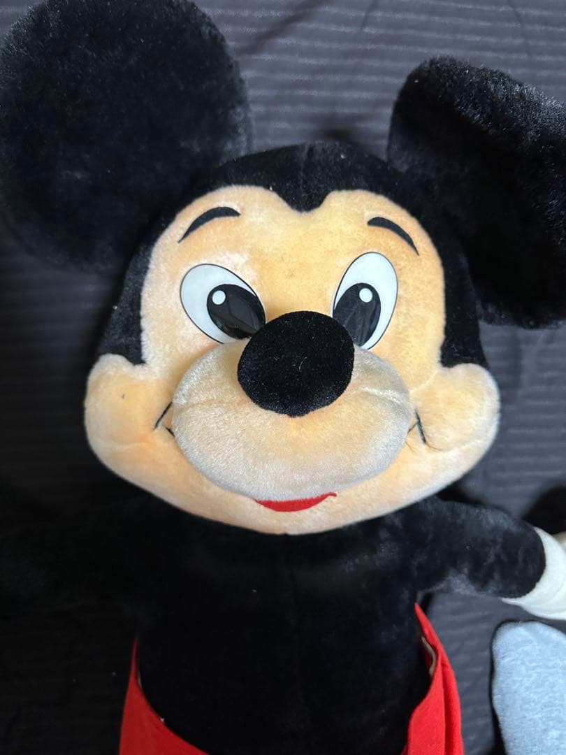 レア】ミッキーマウス ぬいぐるみ 特大 レトロ ディズニー - メルカリ