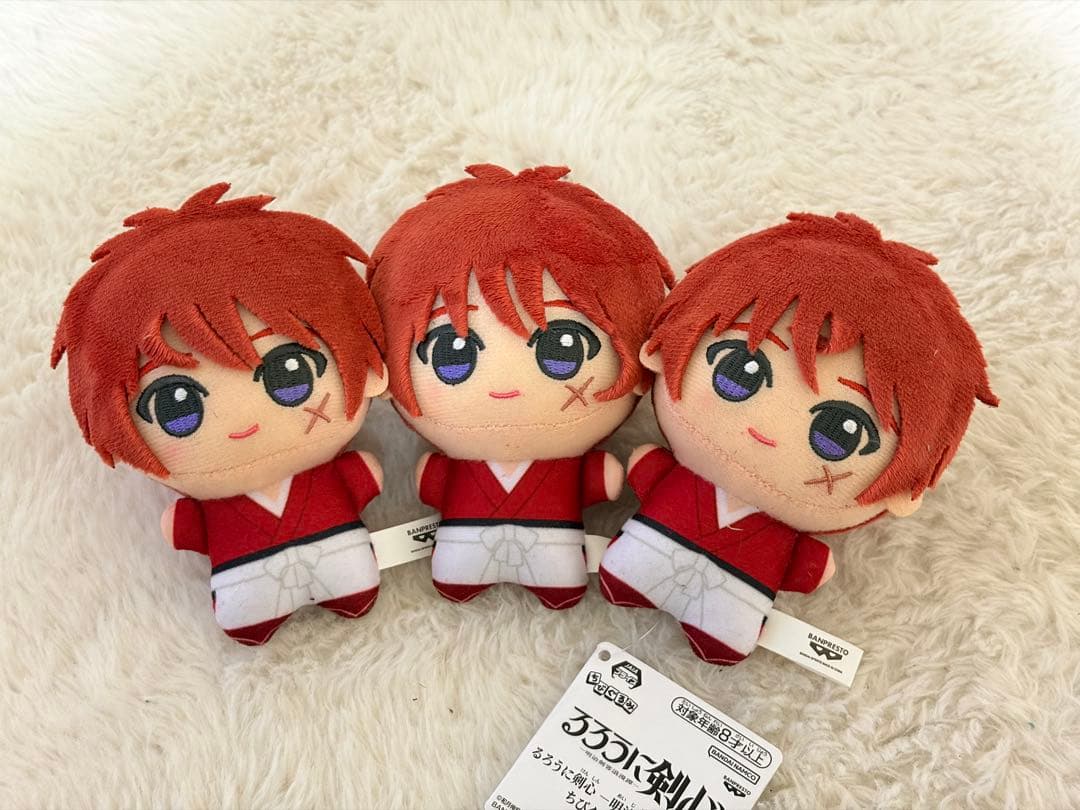 るろうに剣心 明治剣客浪漫譚 ちびぐるみ ぬいぐるみ vol.1 緋村剣心 3体 るろうに剣心 －明治剣客浪漫譚－ ちびぐるみvol.1│株式会社BANDAI