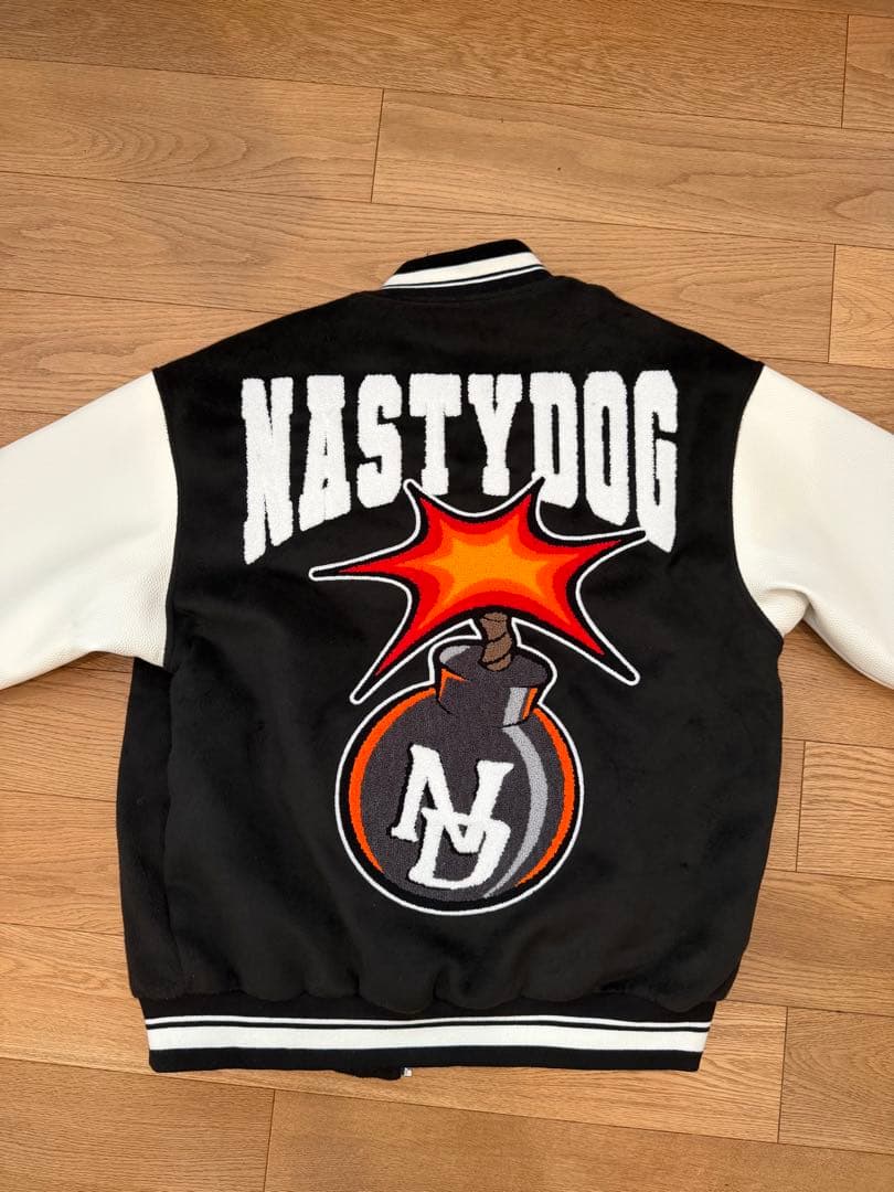 NASTYDOG スタジャン Mサイズ 黒＆白 - メルカリ