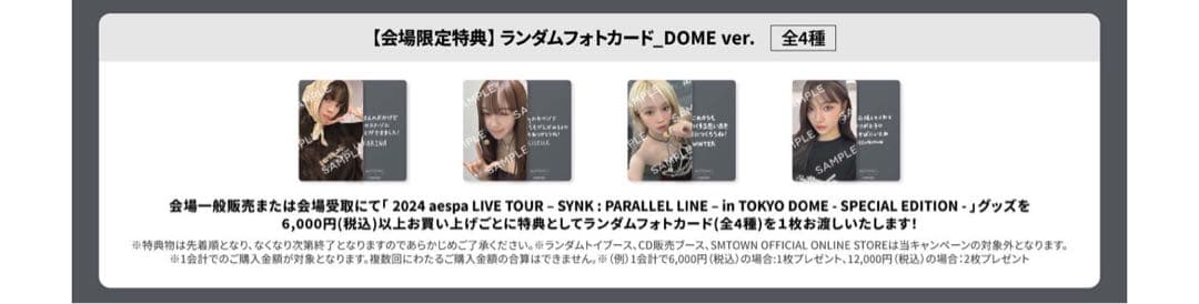 aespa ニンニン 東京ドーム会場限定 6000円特典トレカ - メルカリ