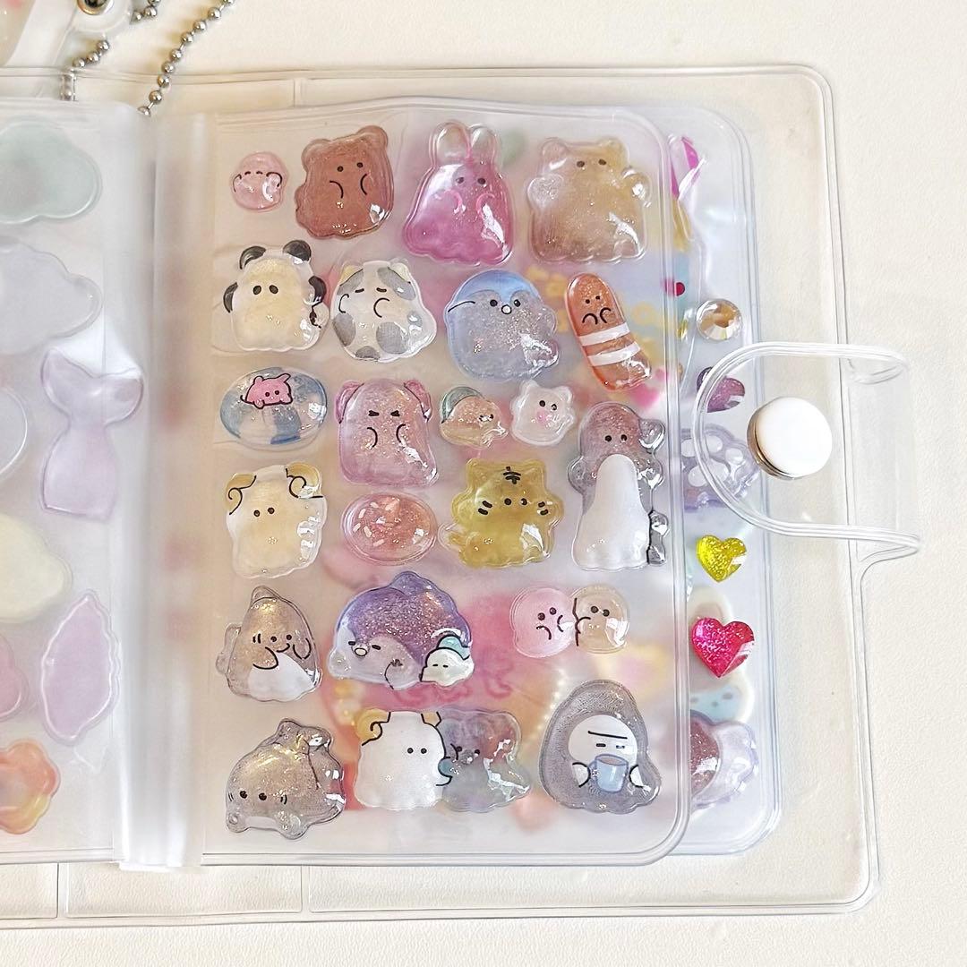 シール帳 1冊 チャーム付き おすそ分け ボンボンドロップシール うる