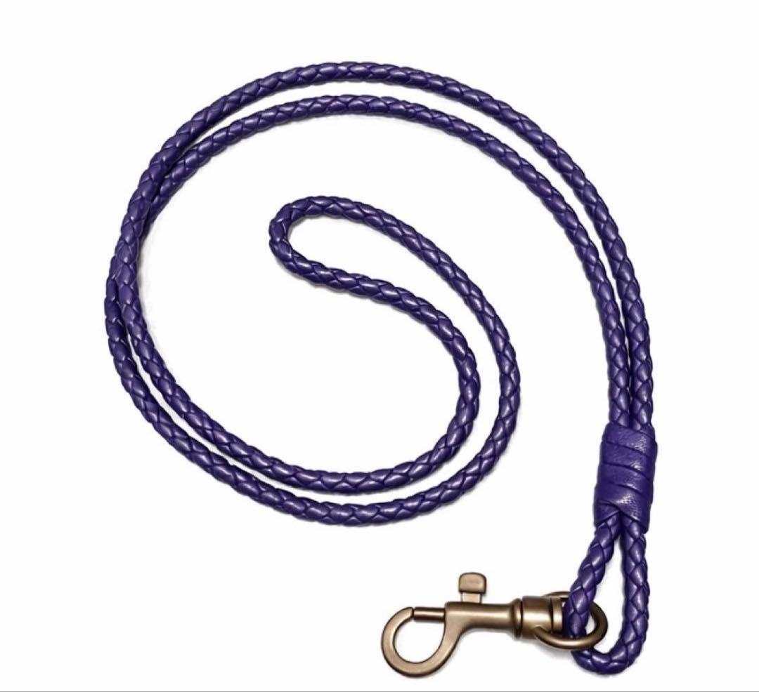 ボッテガヴェネタ BOTTEGA VENETA イントレチャートネックストラップ BOTTEGA VENETA（ボッテガ・ヴェネタ） イントレチャート 青 ナッパ