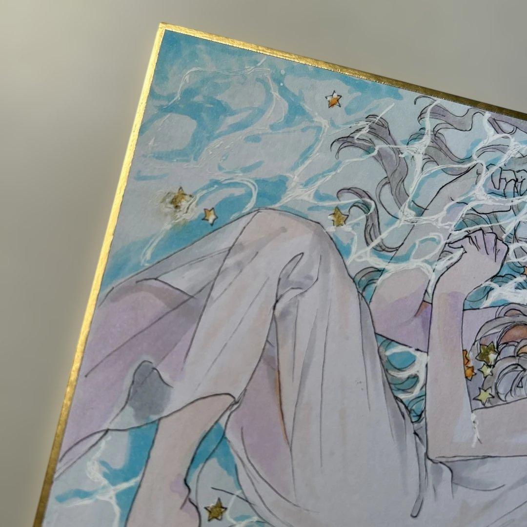 m*可様 手描きイラスト オリジナル 小色紙 - メルカリ