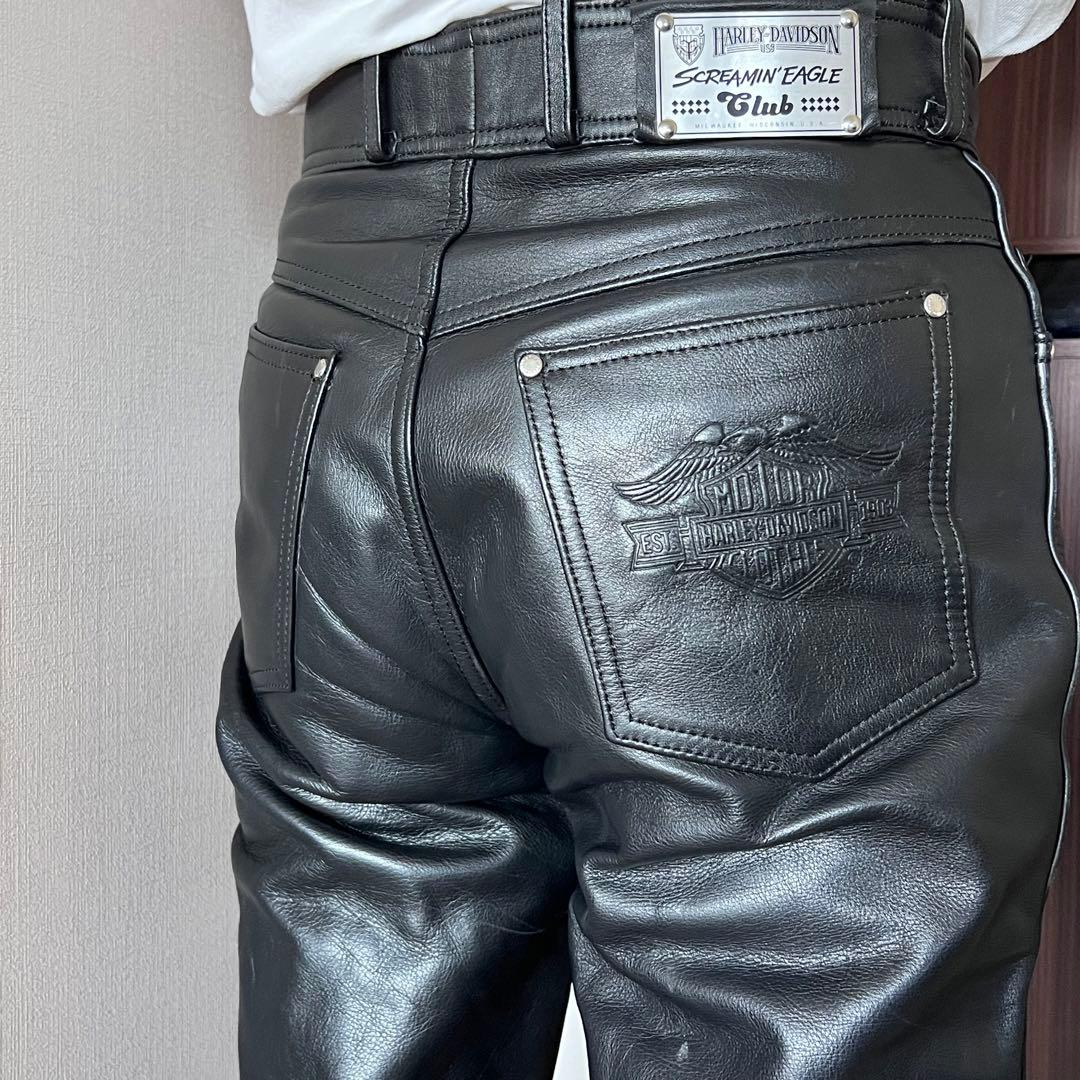 ハーレーダビッドソン S レザーパンツ 革パン 皮パン 革パンツ 皮