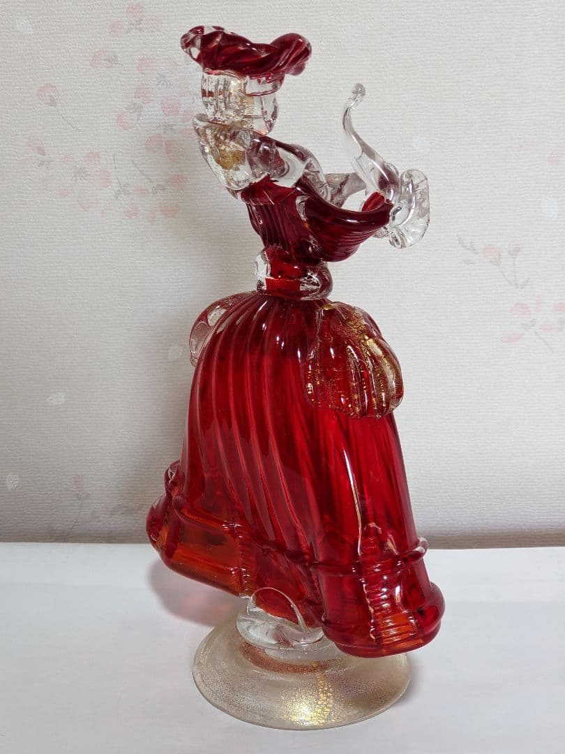 ♦️ムラーノ島 ムラーノグラス 婦人像人形 イタリア製 ベネチア 美術