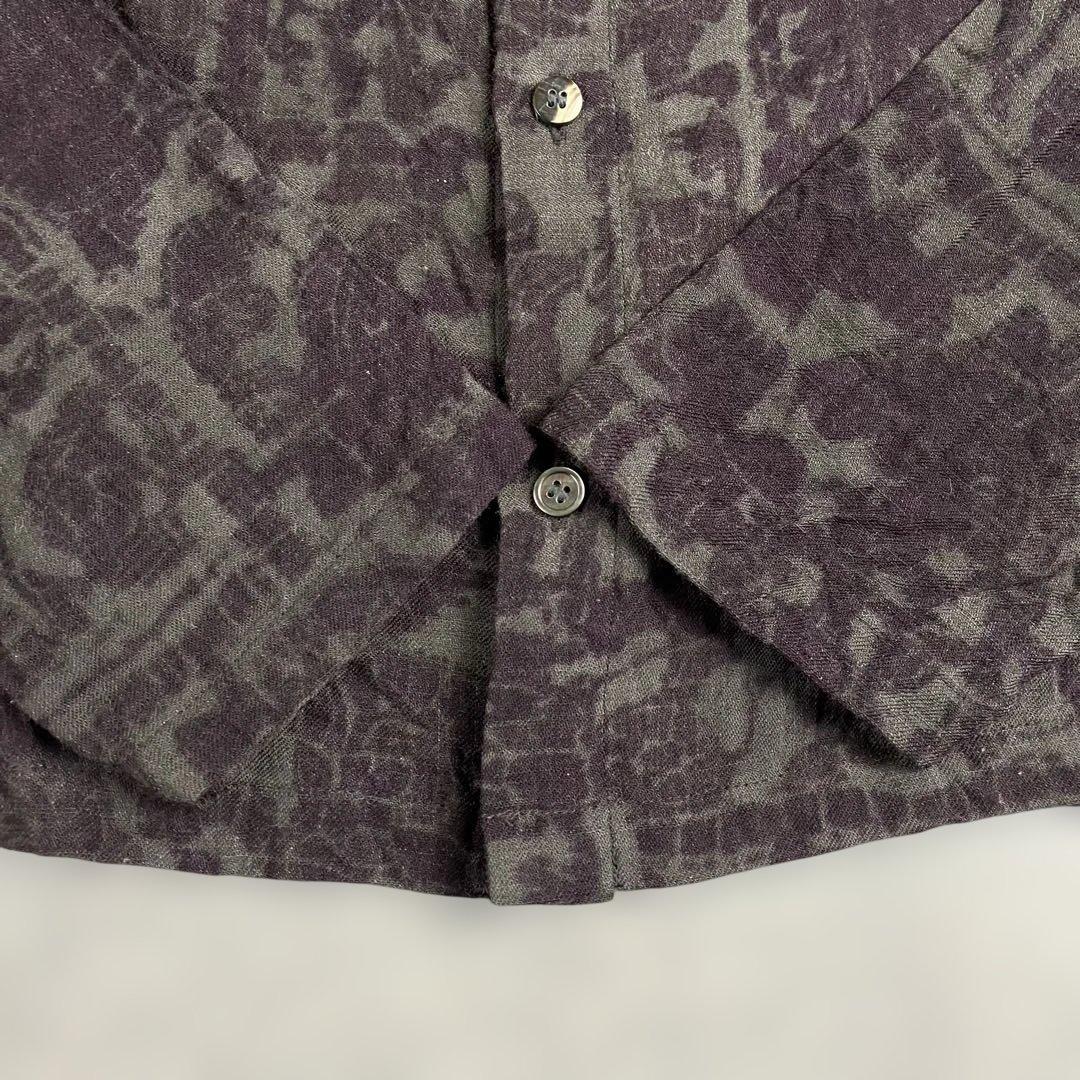 プランテーション ウール総柄ボトルネックブラウス シャツ 花柄 - メルカリ