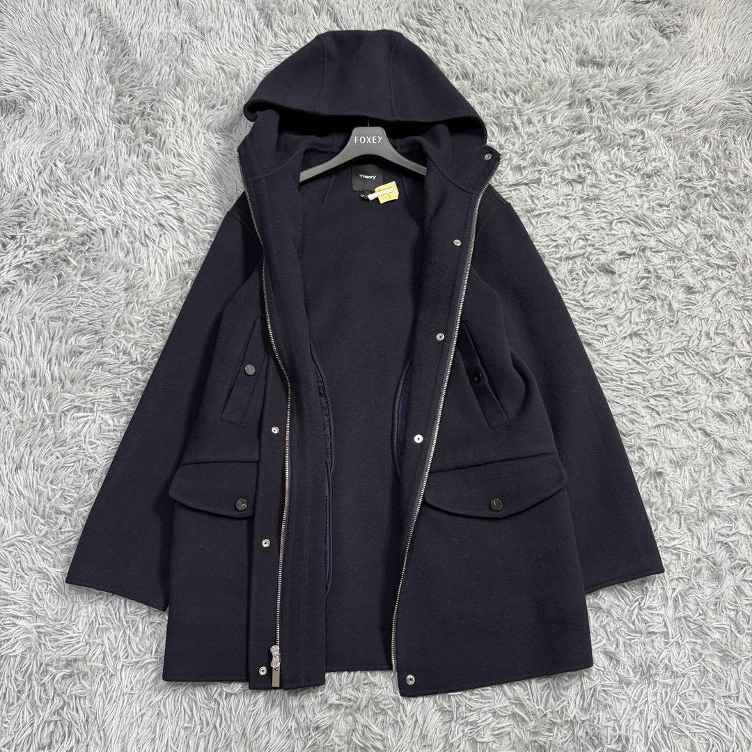 美品✨23AW セオリー 10万 カシミヤ ダブルフェイスウールコート