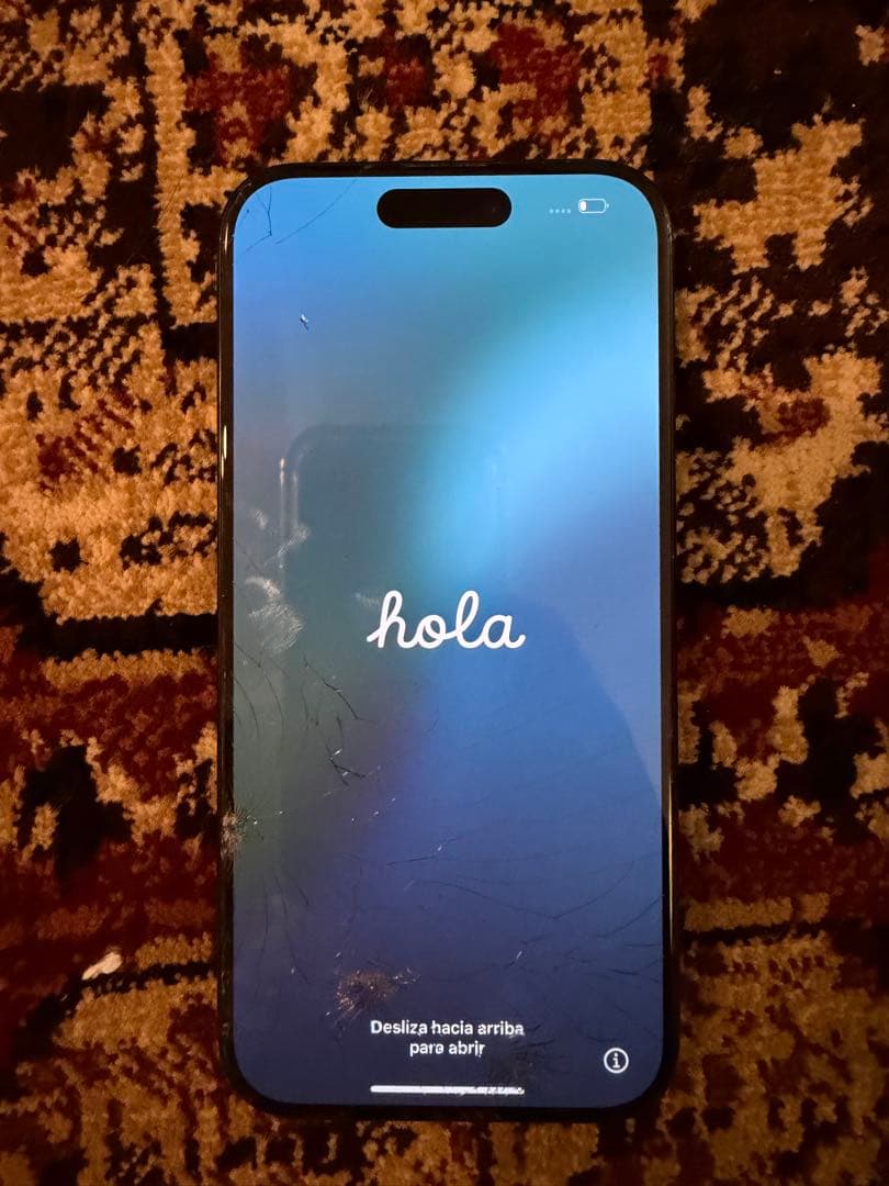 iPhone15pro 128GB ネイビー 画面割れ ジャンク - メルカリ