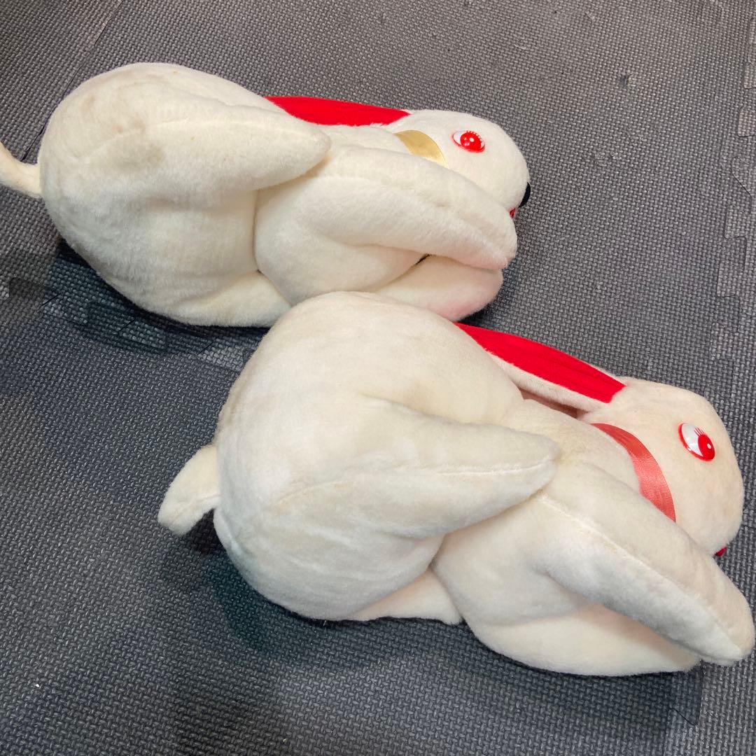 昭和 レトロファンシー レアぬいぐるみ 赤目ウサギ 70年代 ウサギ 2個