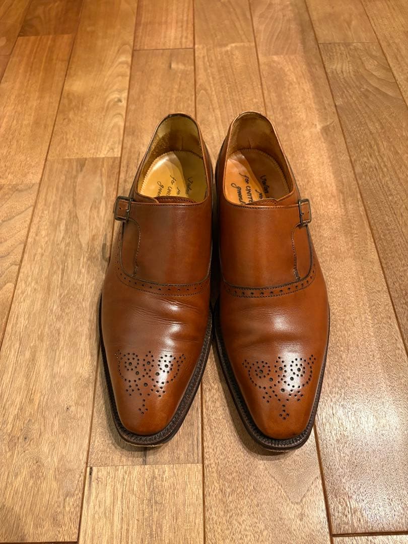 ジャランスリワヤ 革靴 メダリオン プレーントゥ ブラウン 25cm LUCIUS（ルシウス） ビジネスシューズ プレーントゥ レザー ドレス