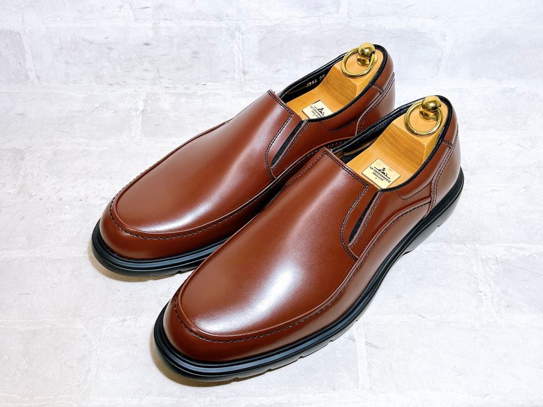 【未使用】REGAL リーガル 上質 ローファー スリッポン 茶 25.5cm