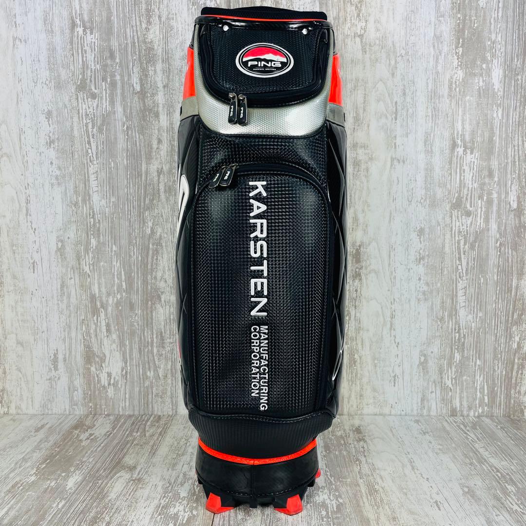 廃盤品】PING ピンMr. PING KARSTEN エナメルキャディバッグ - メルカリ