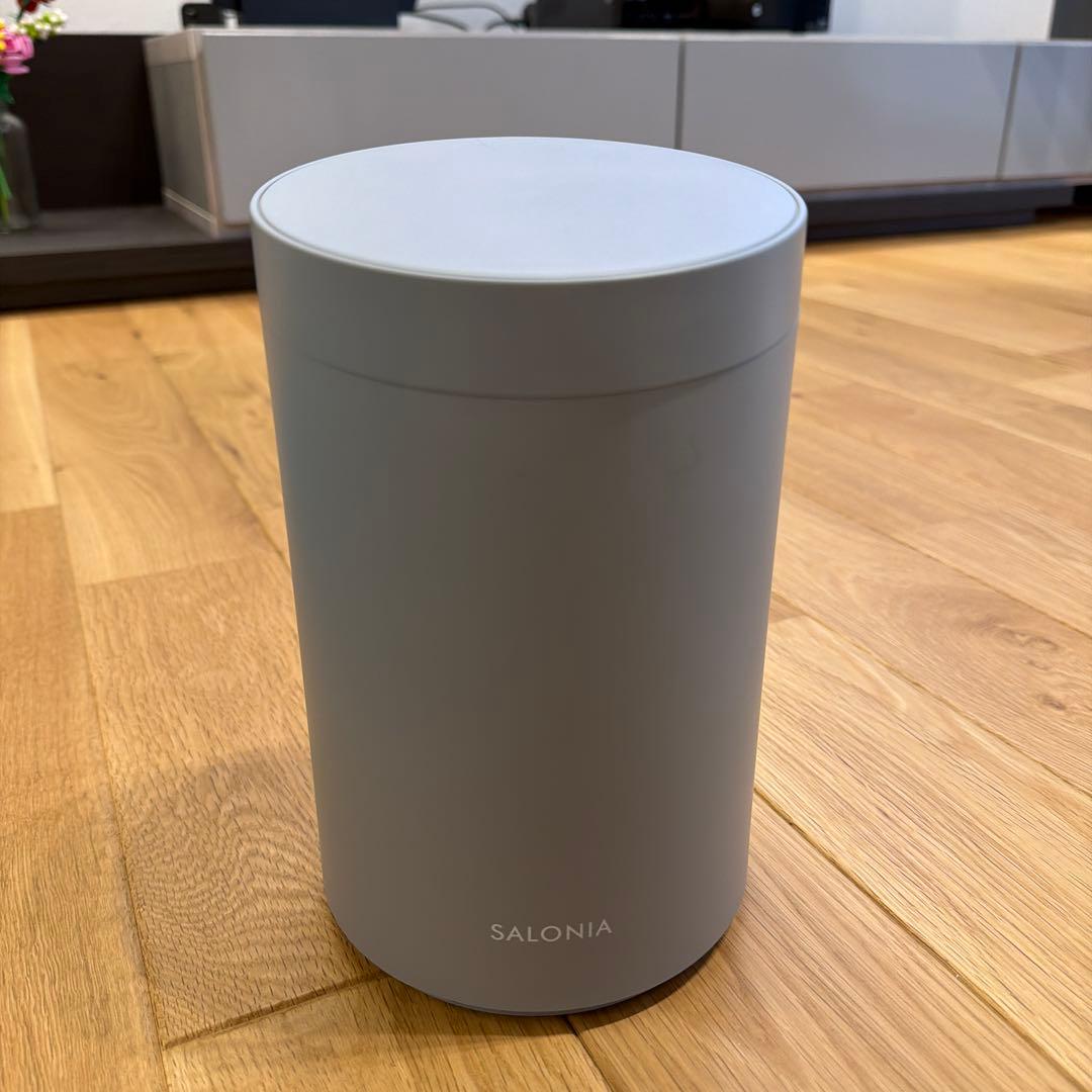 SALONIA フェイススチーマー グレー - メルカリ