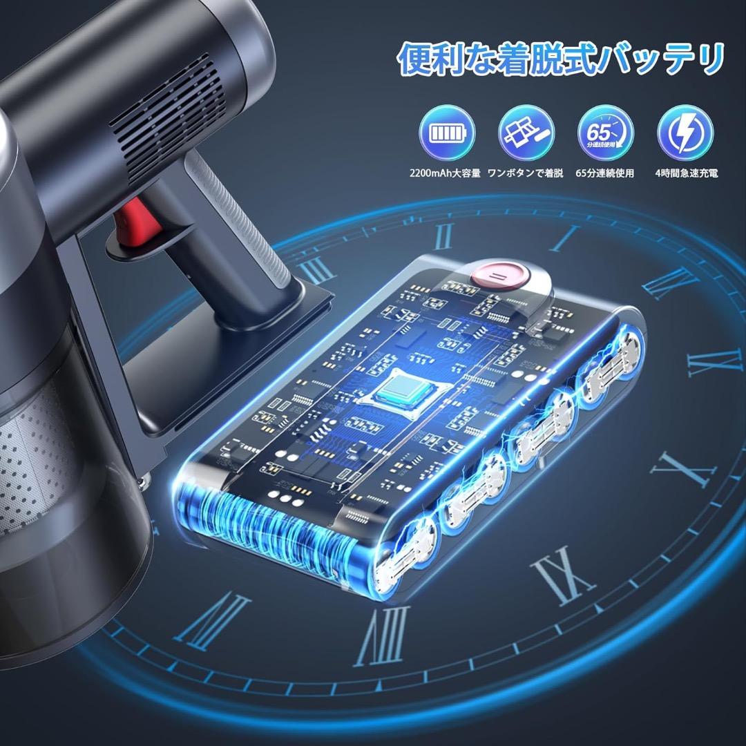 掃除機 コードレス【2026改良進化モデル！85Kpa超強力吸引＆業界軽量