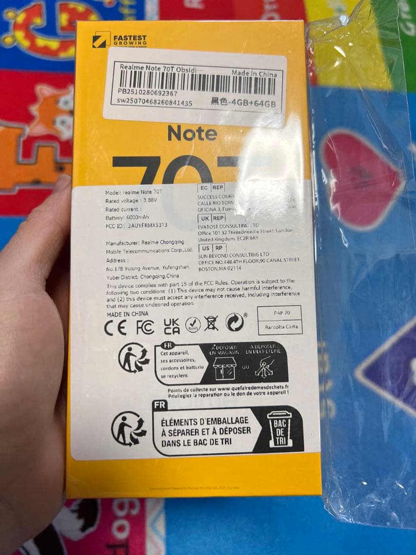 スマートフォン本体 Note 70T 4/64gb realme Note 70T 本体 4GB+64gb Realme Note 70t 4g Android