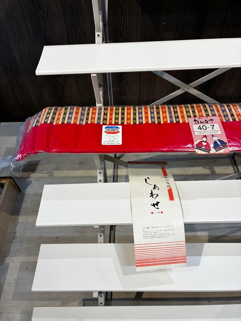 雛壇7段飾り 白色 40号 説明書あり