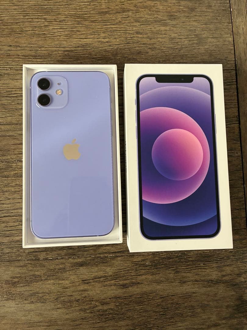 Apple iPhone 12 パープル ケースつき オンライン セール