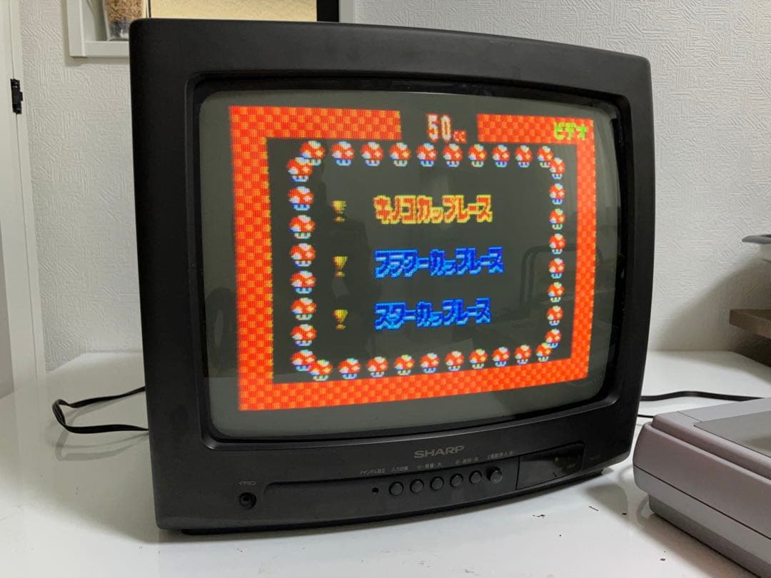 送料込み ブラウン管 カラーテレビ SHARP シャープ14C-L10 レトロ
