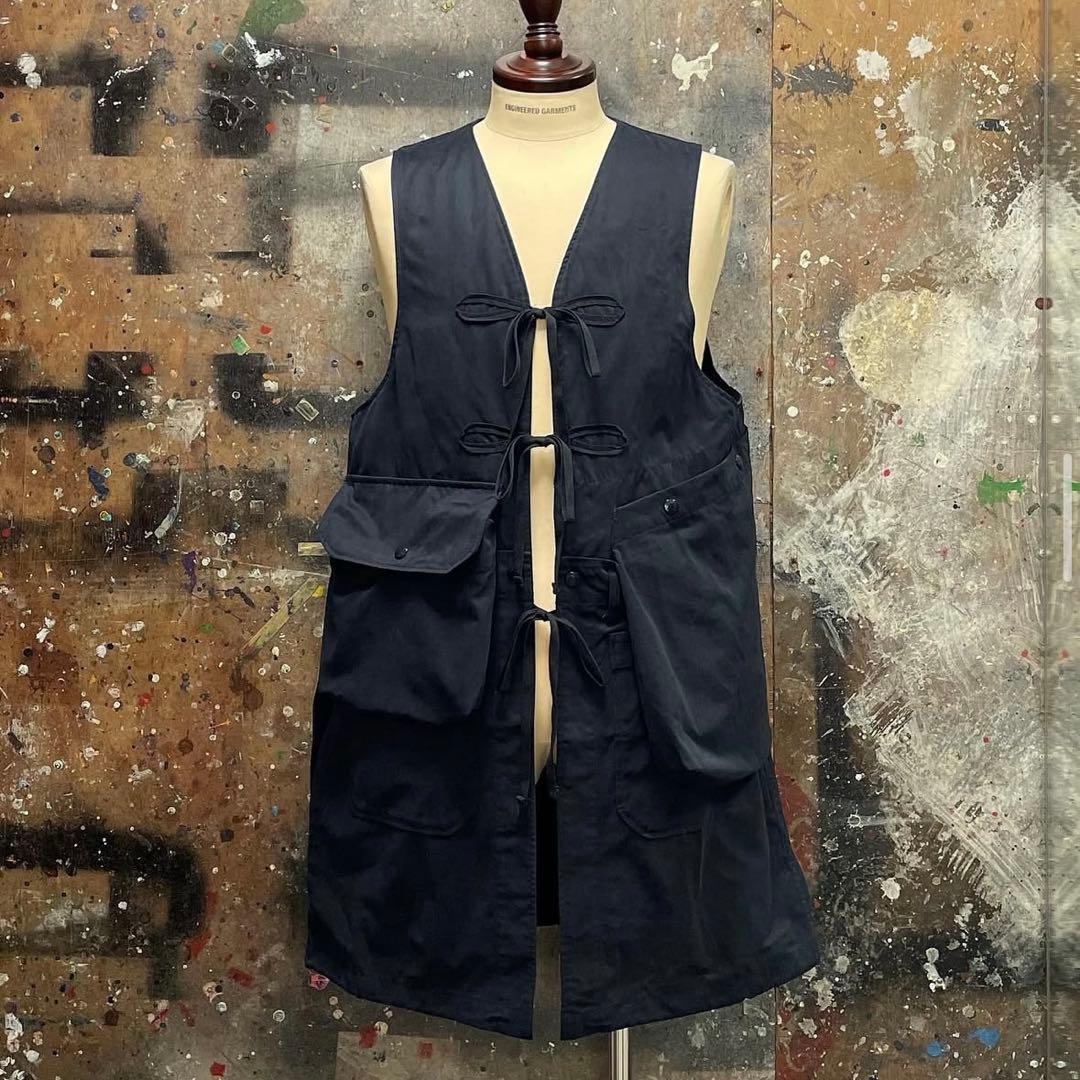 トップス Fishing Vest - PC Coated Cloth ENGINEERED GARMENTS (エンジニアードガーメンツ) Fishing Vest - PC