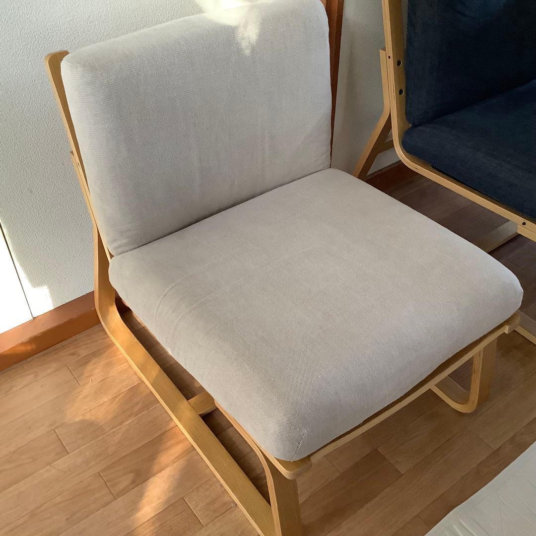 無印良品 リビングでもダイニングでも使えるシリーズ ソファチェア 1脚 中古 無印良品(MUJI)の人気のリビングでもダイニングでもつかえるソファー
