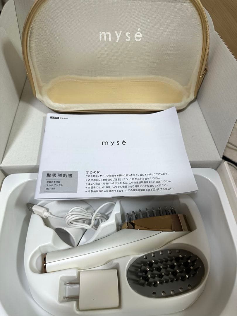 YA-MAN ミーゼ　スカルプリフト　プラス　ポーチセット　MS-80W-1 スカルプリフト（ポーチセット） myse（ミーゼ） MS-80W-1 [EMS美顔器