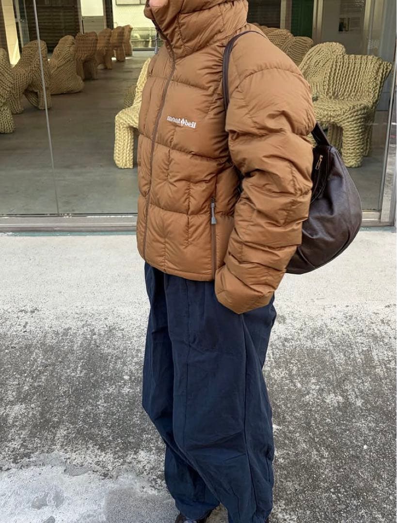 新品未使用品 モンベル ネージュダウンパーカ L ブラウン - メルカリ