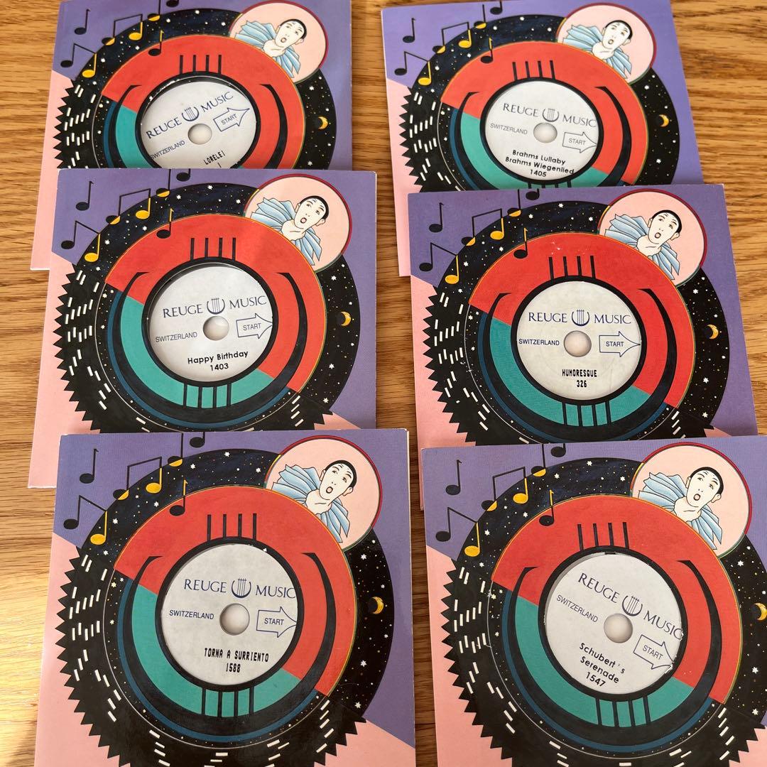 貴重】REUGE MUSIC ディスクオルゴール 音楽ディスク14枚付き