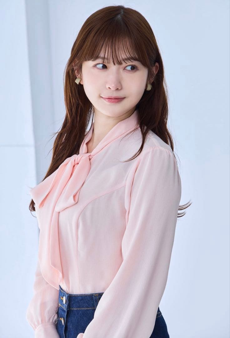 overE ボウタイブラウス25SS2 桜ピンク 90 - メルカリ