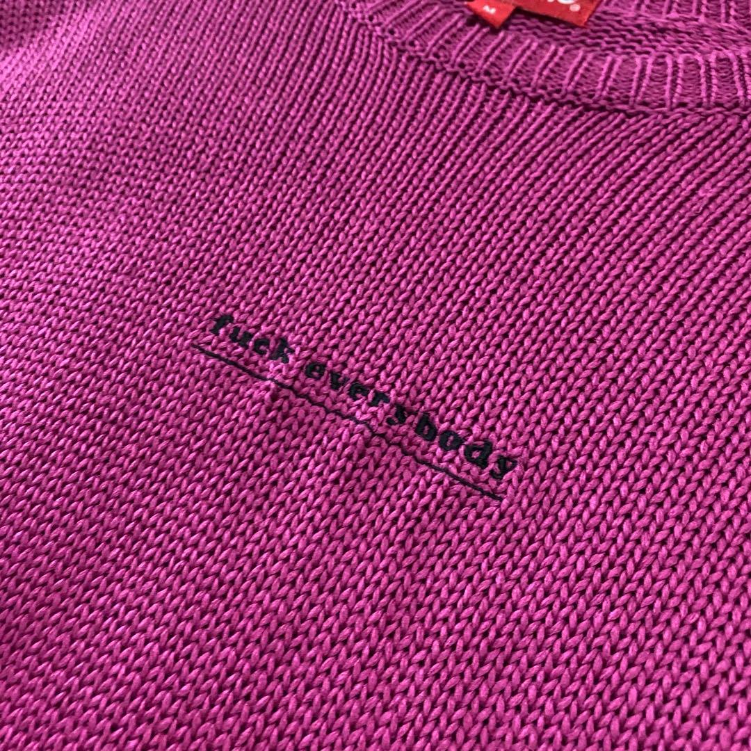 美品】シュプリーム セーター 木村拓哉着用 Mサイズ パープル 紫