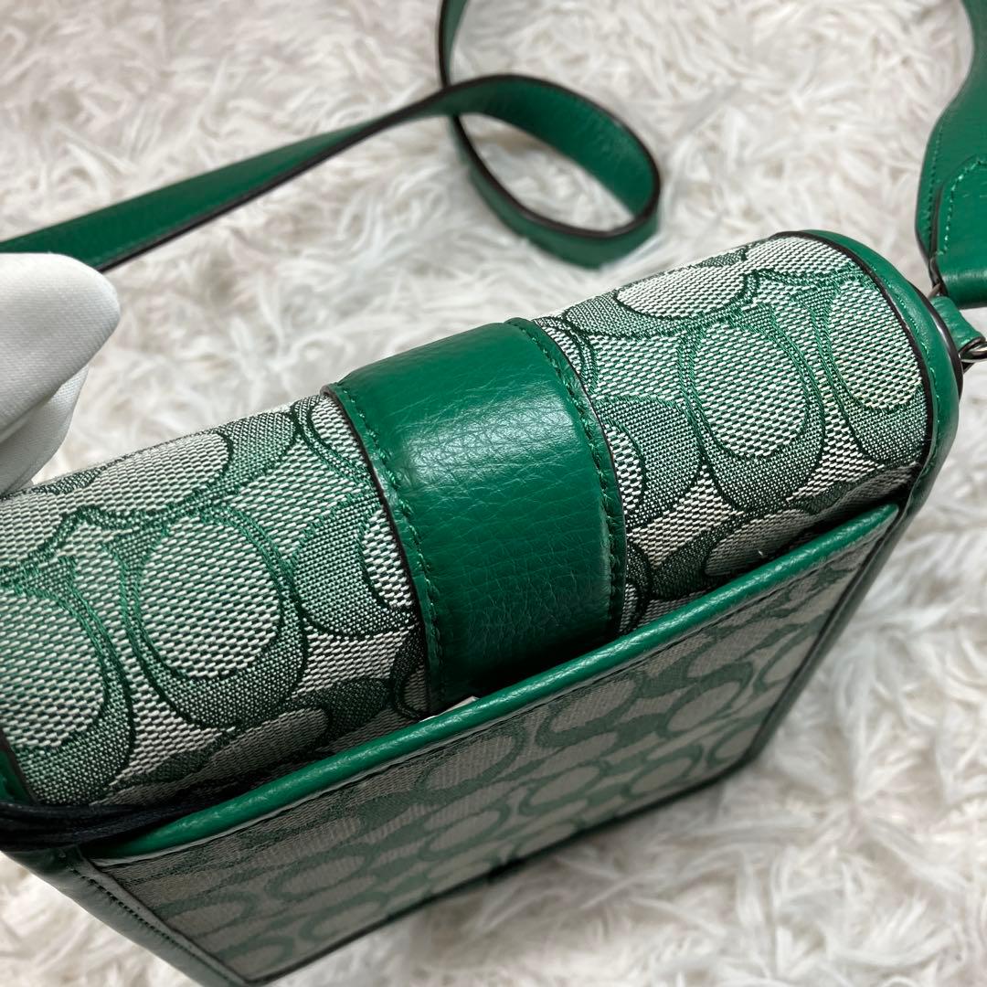 コーチ ショルダーバッグ ポシェット モCOACH c8321 Sグリーン 緑