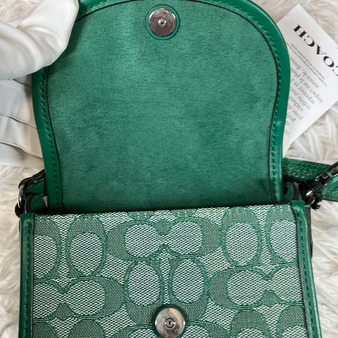 コーチ ショルダーバッグ ポシェット モCOACH c8321 Sグリーン 緑