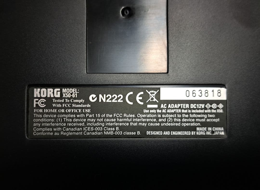 美品】KORG X50 シンセサイザー 61鍵盤（ベロシティ対応） - メルカリ