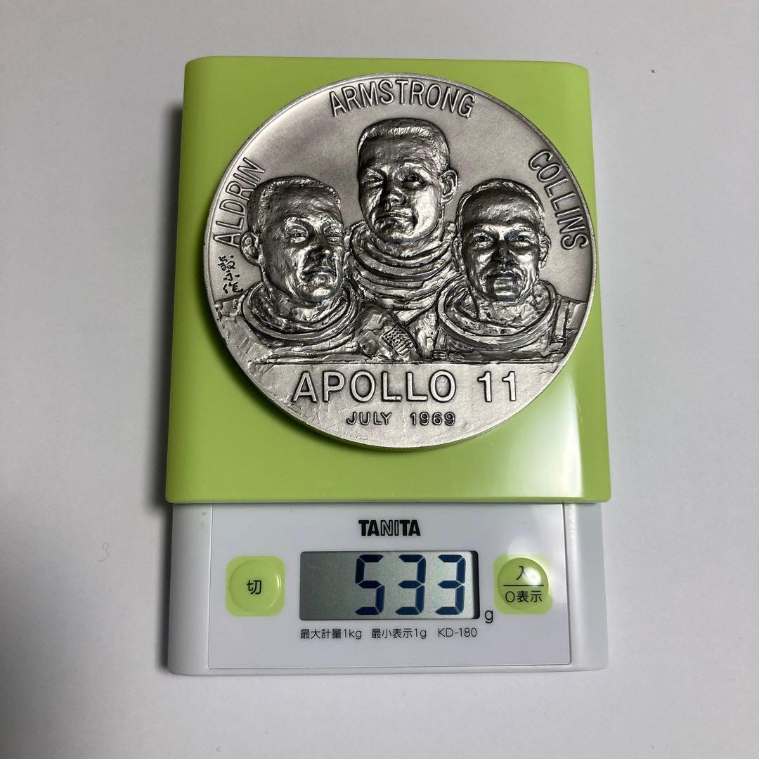 アポロ11号 月着陸記念メダル 純銀製 1969 - メルカリ