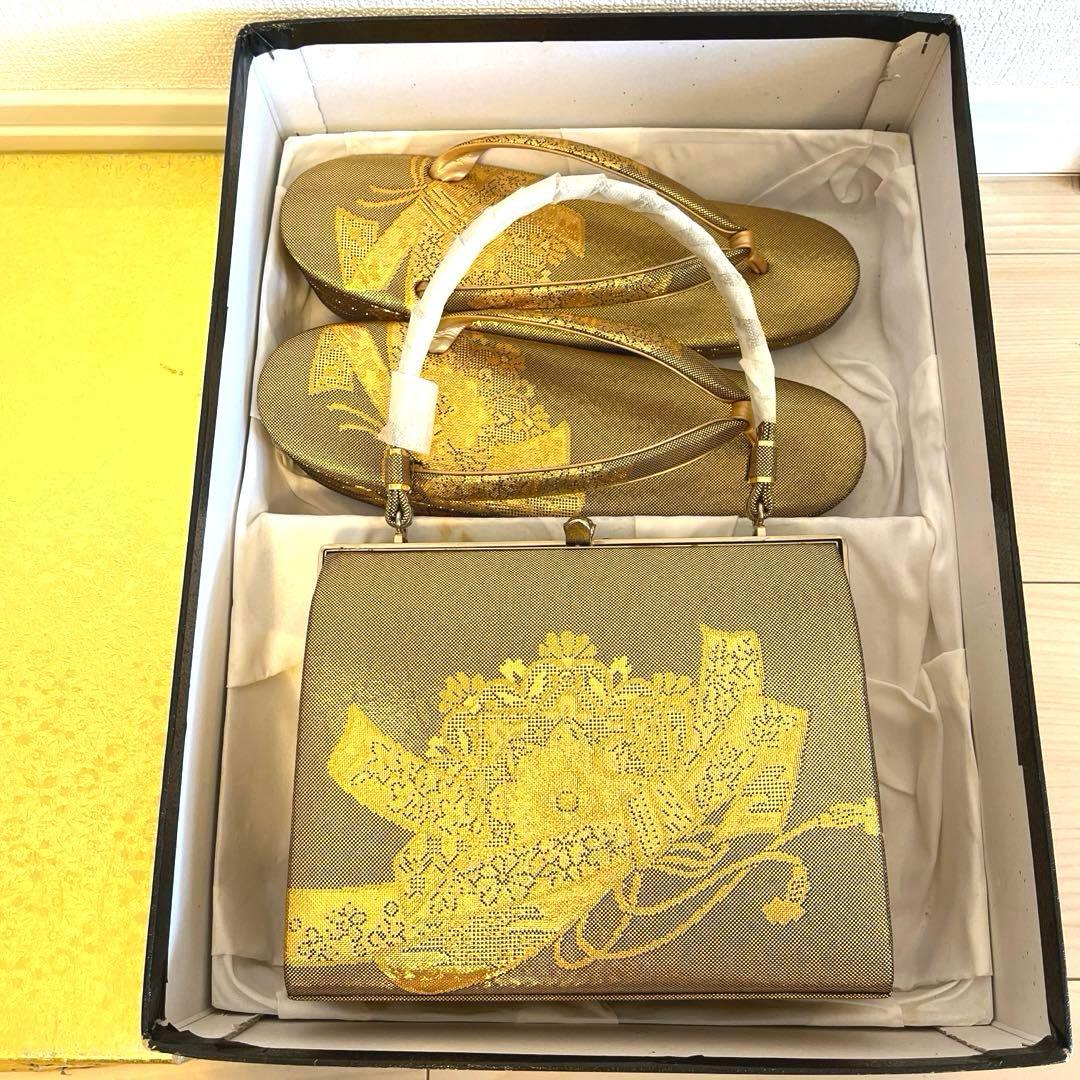 金鷲印 佐賀錦 草履バッグセット M2404142 - メルカリ