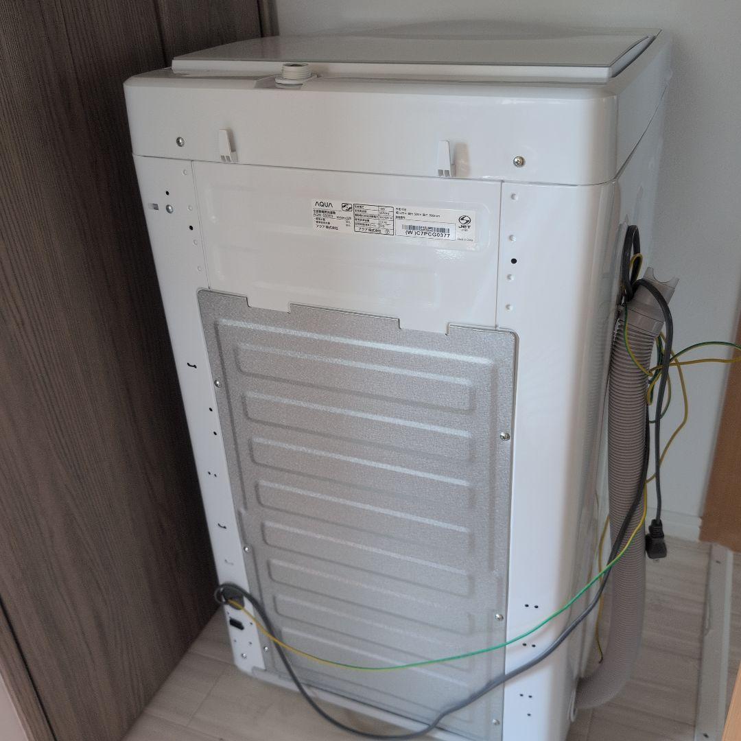 AQUA 縦型洗濯機 5.0kg 3Dアクティブ洗浄 2023年式