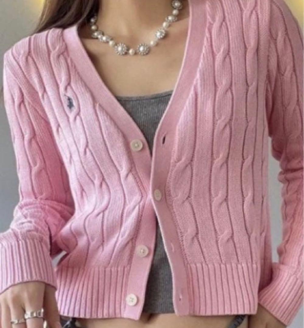 極美品】ポロラルフローレン 大人気ピマコットン ケーブル ショート