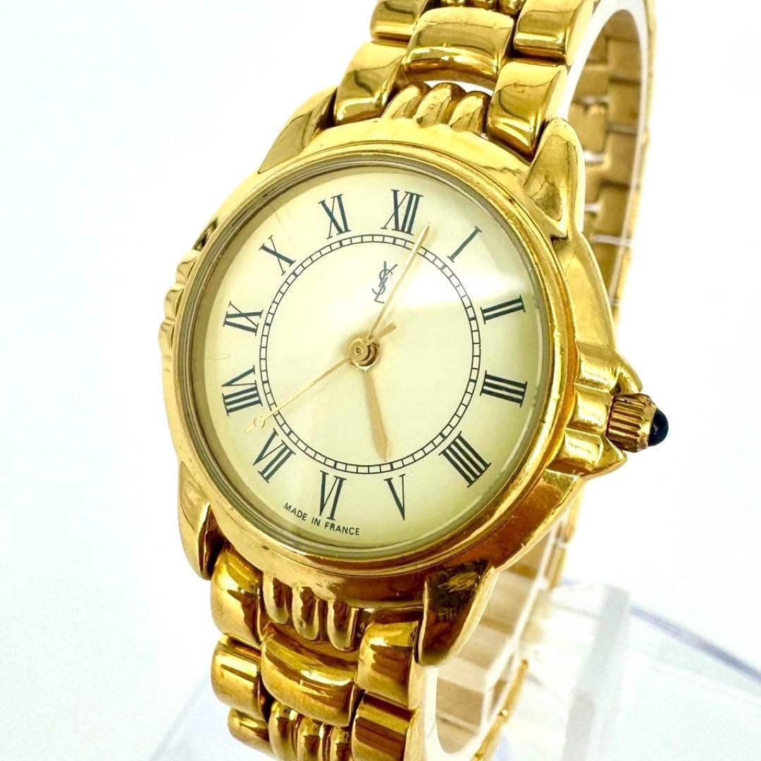 【新品電池】Yves Saint Laurent 腕時計 ゴールド レディース 稼働品 Yves Saint Laurent イヴサン レディース 腕時計｜Yahoo!フリマ