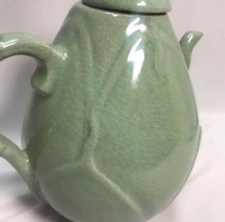 未使用】高麗青磁 筍水注 水差し 煎茶 茶道具 陽刻 インテリア - メルカリ