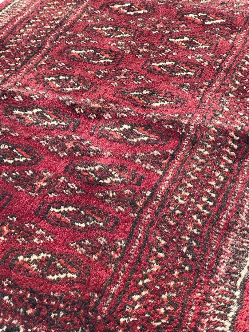 《 Vintage Rug 》トルクメンラグ　トライバル　アフガン　幾何学模様