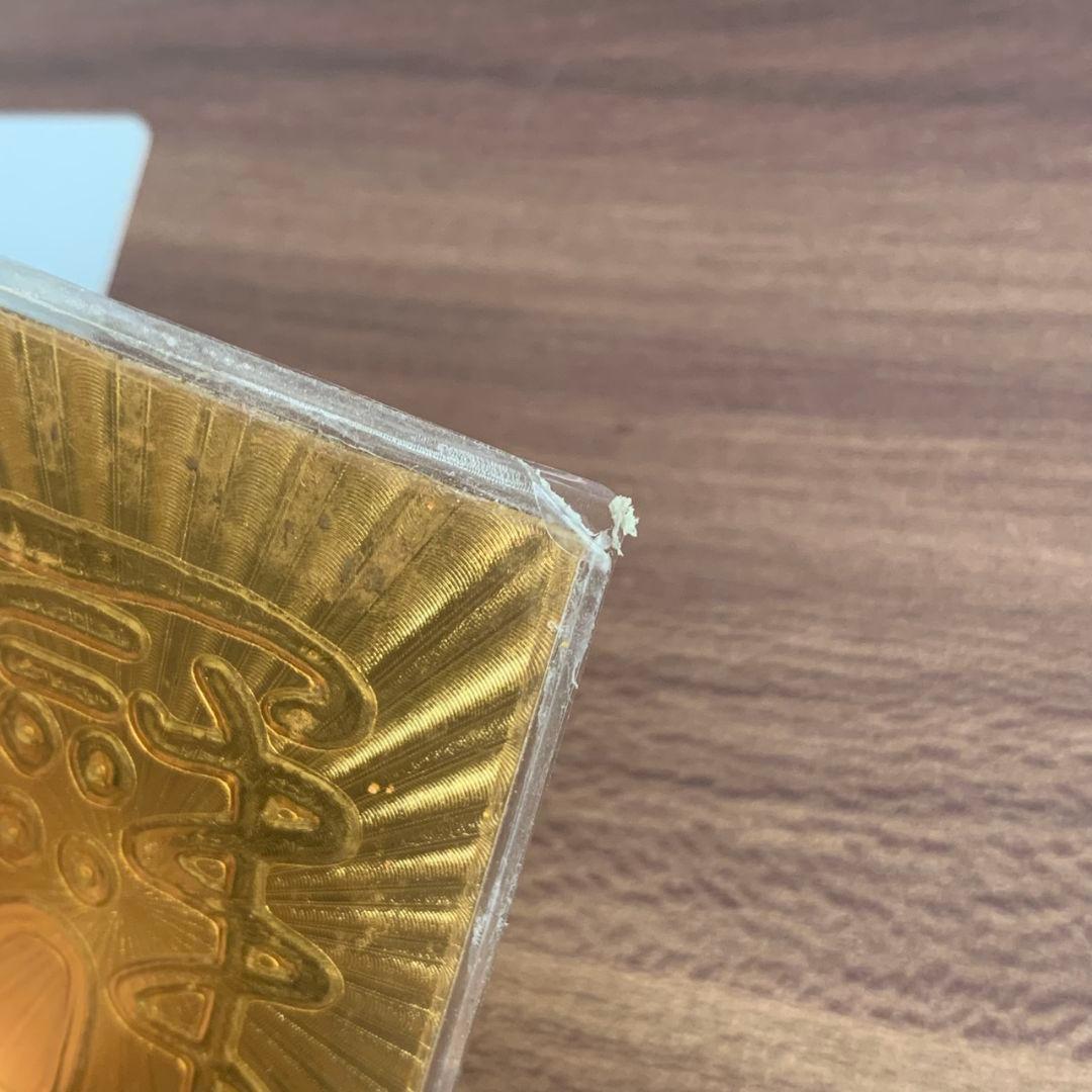 開運カード 開運馬 黄金 動物のシルエット 純金9999 ラミネート加工