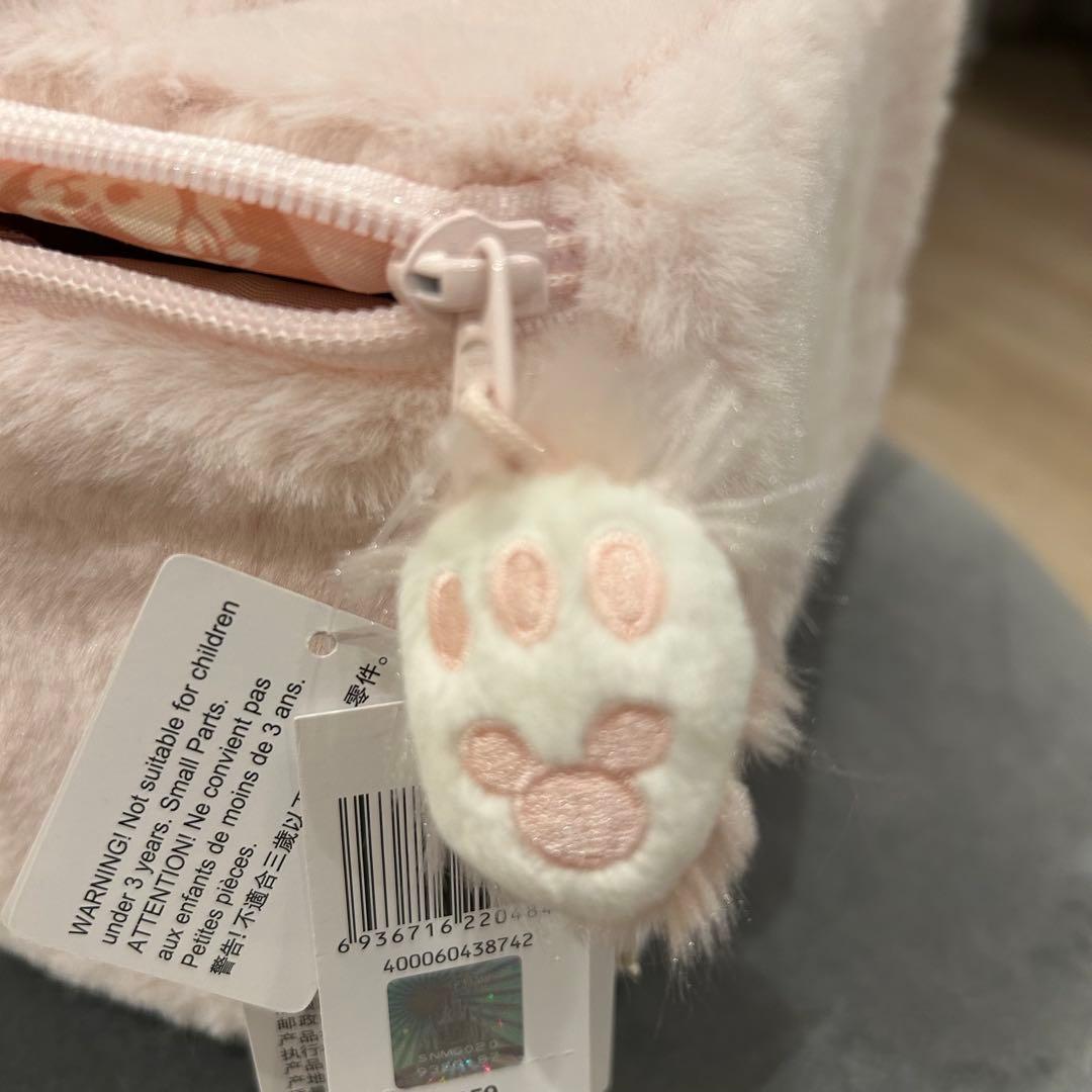 上海ディズニー限定 リーナベル バニティ メイクポーチ ふわふわ素材