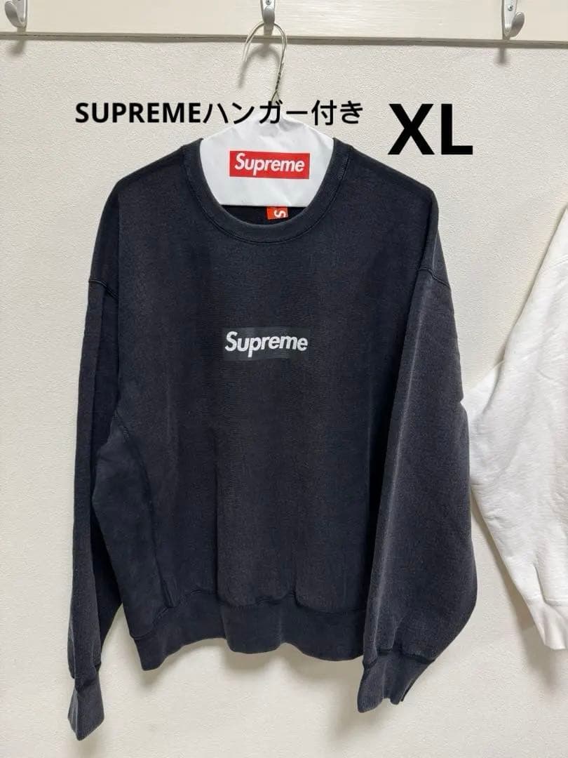 supreme Washed Box Logo Crewneck 黒XL Supreme Washed Box Logo Crewneck Black | ResellZone