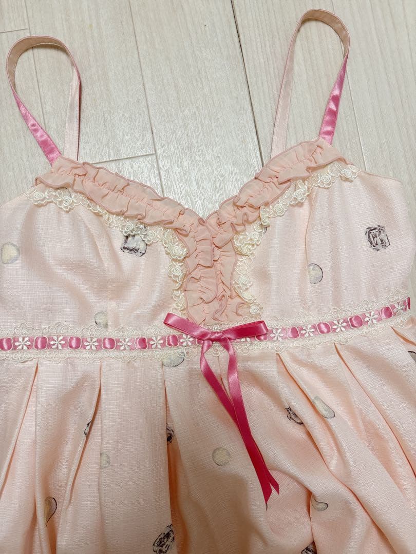 Emily Temple cute ラビットパフューム柄 JSK ピンク - メルカリ