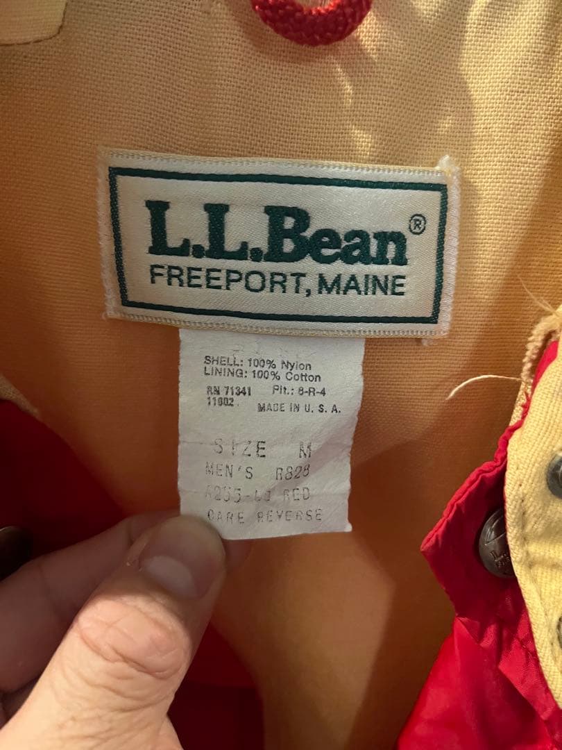 L.L.BEAN 80's USA製 ナイロンコーチジャケット　Mサイズ