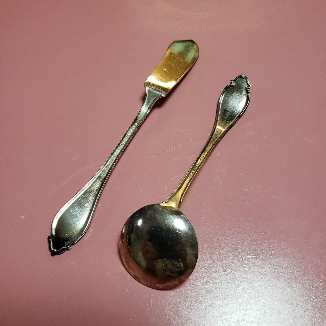 大阪尚美堂]銀スプーン/バターナイフNS(8本セット) - メルカリ