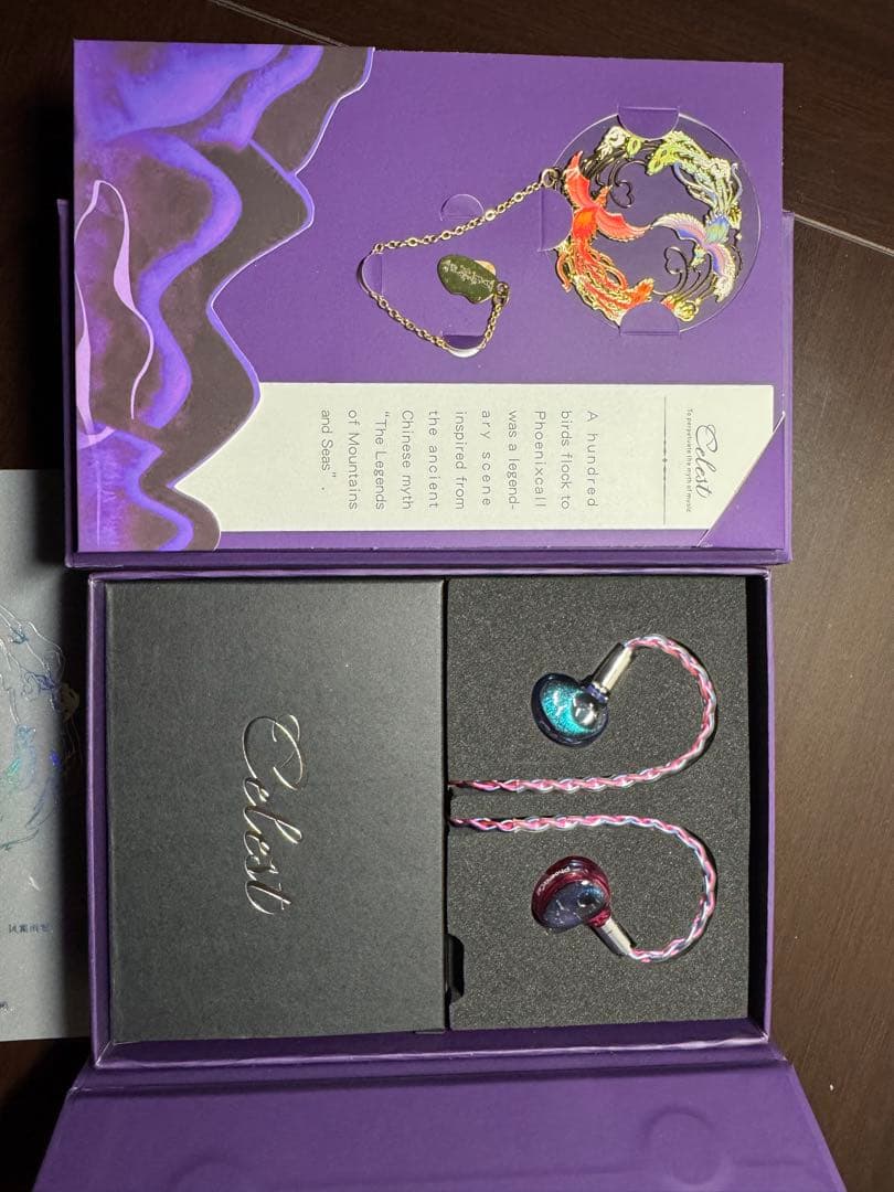 Celest PhoenixCall カスタムイヤフォン 青・ピンク 4.4mm