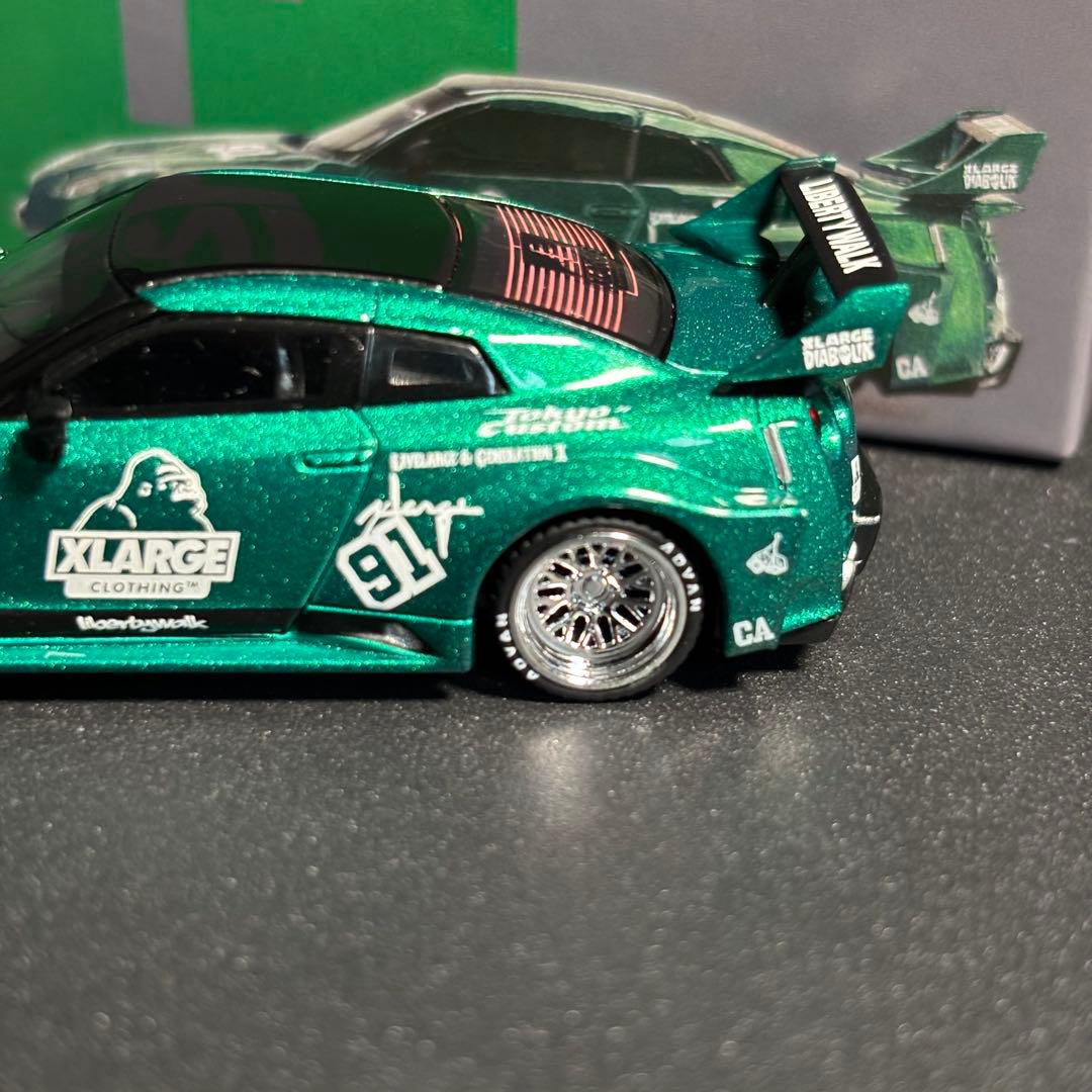 MINIGT LBWK × XLARGE GT NISSAN 35GT 緑 - メルカリ