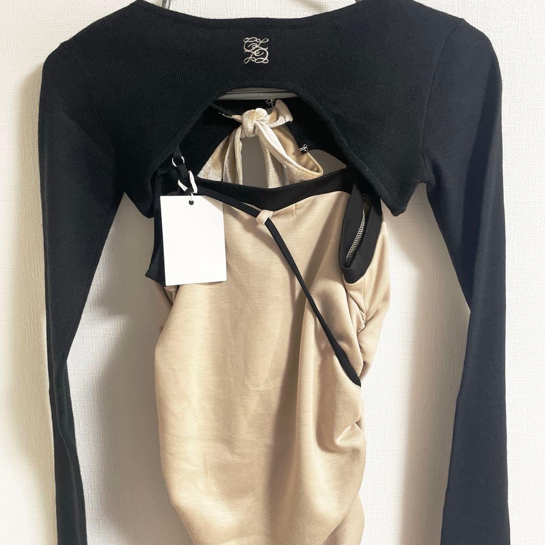 送料無料】Ciel リバーシブルフィットリボンワンピースBEG 新品 - メルカリ