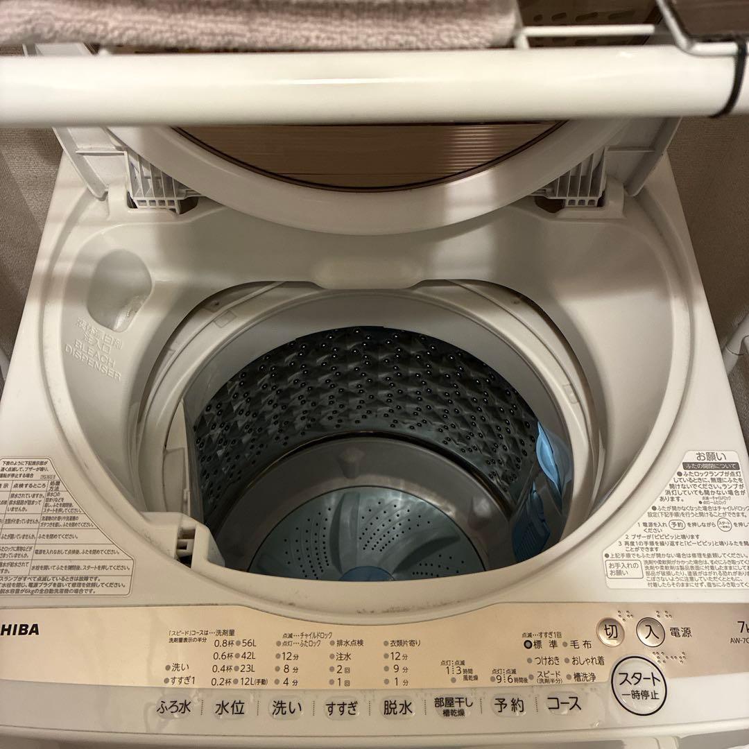 TOSHIBA STAR CRYSTAL DRUM 7kg洗濯機本体 - メルカリ